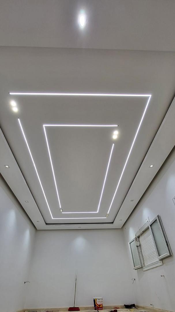Luxury ceiling design with soft cove lighting